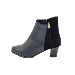 Botine Cu Toc Gros Dama Negre Cu Toc Halima - Img 7