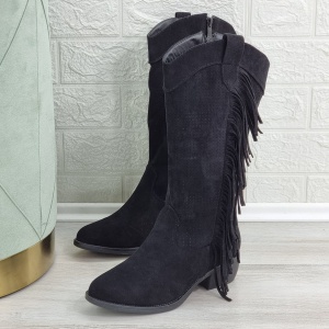 Botine Cu Toc Gros Dama Negre Dalton - Img 2