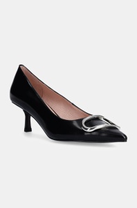 Coccinelle stilettos de piele culoarea negru, E4 RSE 13 02 01 001