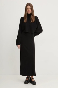 Desigual rochie si pulover DIJON culoarea negru, 24WWVF13