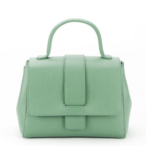 Geanta din piele naturala 1047 123 Verde menta