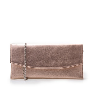 Geantă plic slim damă din piele naturală, Leofex - 4015 Roze box