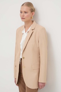 MICHAEL Michael Kors sacou culoarea bej, un singur rand de nasturi, neted