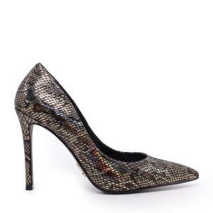 Pantofi tip stiletto femei Steve Madden Evelyn negri cu print snake 1467DPEVELYNSN - Img 1
