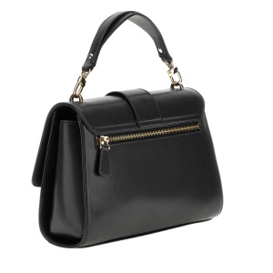 Poșetă satchel femei Guess neagră cu logo frontal 918POSSHWVG9500200N - Img 2