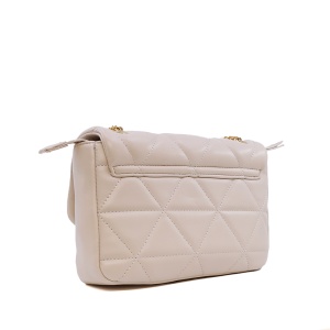 Poșetă satchel Valentino ivoire din sintetic matlasat 1957POSS7LO05IV - Img 2