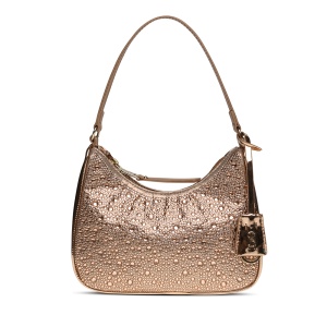 Poșetă tip hobo cu ștrasuri femei Steve Madden auriu -rose 1666POSSBMARTAJRA - Img 1