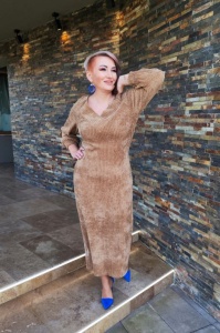 Rochie 2079 bej Fany Lux