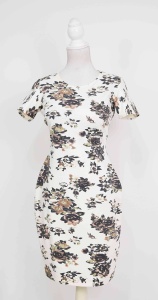 Rochie conica cu flori Greta - Img 2