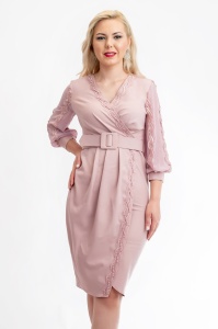 Rochie Dama Mira Roz Deschis - Img 4