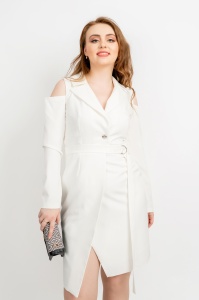 Rochie de ocazie petrecuta alba Kirra - Moze - Img 4