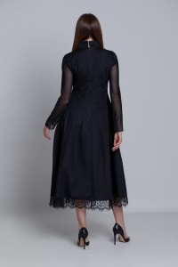 Rochie DREAM neagra cu broderie - Img 6