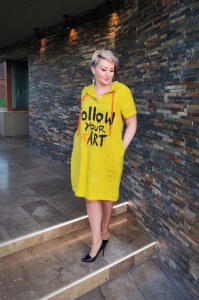 Rochie T119 galben