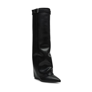 Cizme femei Steve Madden Corenne negre din piele cu platformă 1468DCCORENNEN - Img 2