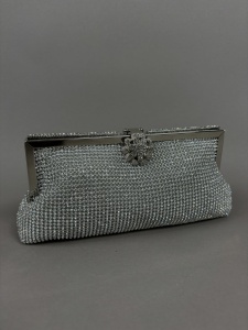 Clutch Cora Argintiu