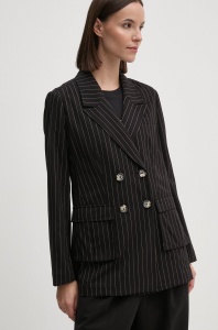 Dkny sacou culoarea negru, cu doua randuri de nasturi, modelator, D2G4A213