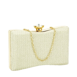 Geanta clutch auriu cu sclipici BJH-22718 05 Auriu