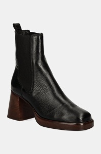 Jonak ghete chelsea de piele BECCA femei, culoarea negru, cu toc drept, 3500040