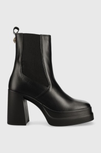 Kurt Geiger London ghete chelsea de piele Stomp Heeled Chelsea femei, culoarea negru, cu toc drept