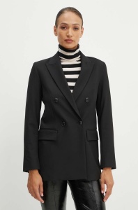 MAX&Co. sacou culoarea negru, cu doua randuri de nasturi, neted, 2428046024200