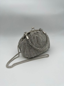 Mini Geanta Tina Silver - Img 1