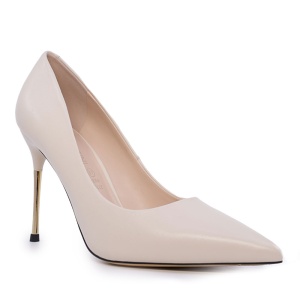 Pantofi stiletto femei Enzo Bertini bej din piele naturală cu toc 3867DP271BE - Img 2
