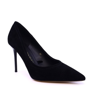 Pantofi stiletto femei Luca di Gioia negri din piele întoarsă 3849DP253VN - Img 2