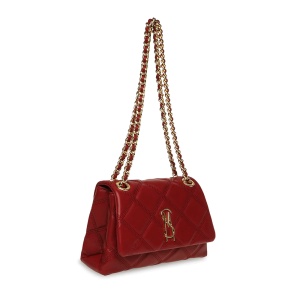 Poșetă tip satchel femei Steve Madden roșie cu logo 1668POSSBVOLTURIR - Img 2