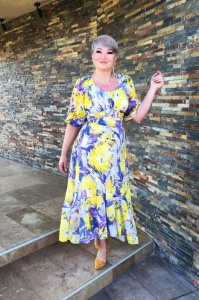 Rochie 2137 flori Fany Lux