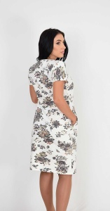 Rochie croi larg cu flori Greta - Img 3