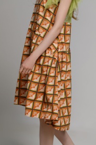 SONNET dress with geometric print - Img 3