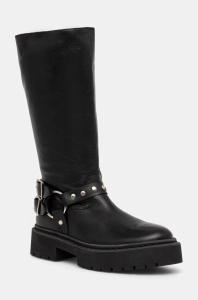 Steve Madden ghete de piele Gayet femei, culoarea negru, cu platforma, SM11003411