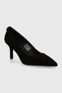 BOSS tocuri din piele intoarsa Isobel culoarea negru, 50518153