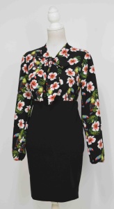 Compleu cardigan si fusta neagra cu bluza Lora - Img 2