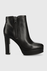 Dkny botine K2304397 femei, culoarea negru, toc pana, Liana