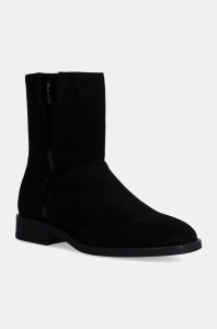 Gant botine din piele intoarsa Fayy femei, culoarea negru, cu toc plat, 29543774 G00