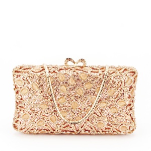 Geanta clutch de lux D7-5 06 Auriu rose
