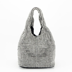 Geanta eleganta cu pietricele BJH-702 05 Negru