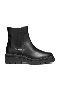 Geox cizme de piele D FELLENY femei, culoarea negru, cu platforma, D46XEC 043NH C9999