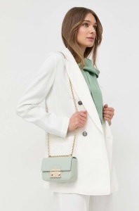 MAX&Co. blazer din amestec de in culoarea bej, cu doua randuri de nasturi, neted