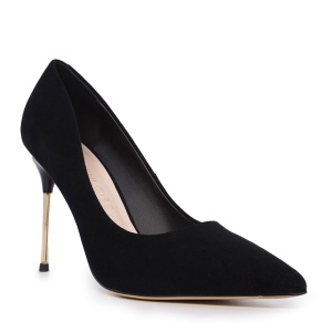 Pantofi stiletto femei Enzo Bertini negri din piele întoarsă cu toc 3868dp271vn - Img 2