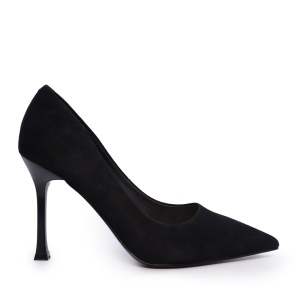 Pantofi stiletto femei Luca di Gioia negri din piele întoarsă 3847DP272VN - Img 1
