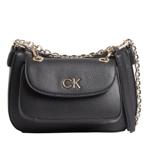 Poșetă crossbody 2 în 1 Calvin Klein neagră din material reciclat 3105POSS0183N - Img 1