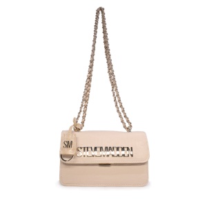 Poșetă femei Steve Madden bej cu logo metalic 1667POSSBDOOZYGH