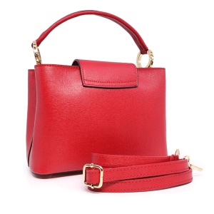 Poșetă satchel femei Enzo Bertini roșie din piele 154POSP1802R - Img 2