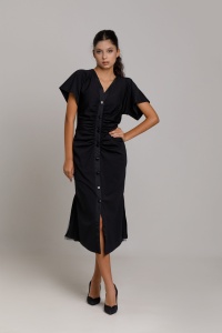 Rochie ARETE din jerse cu drapaj - Img 1