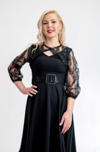Rochie Dama Eleganta Sofi Negru - Img 4
