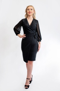 Rochie Dama Jojo Negru - Img 3