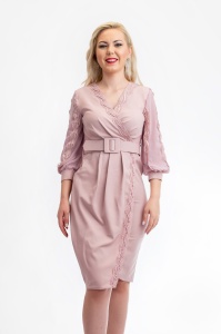Rochie Dama Mira Roz Deschis