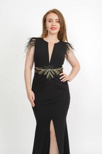 Rochie eleganta lunga Noella tip sirena - Fofy - Img 2